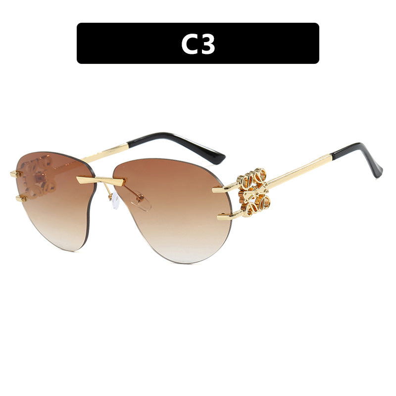 New Fashion Rimless Sunglasses