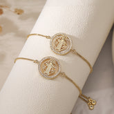 Jesus Bracelet 18K Gold Plated Free Size