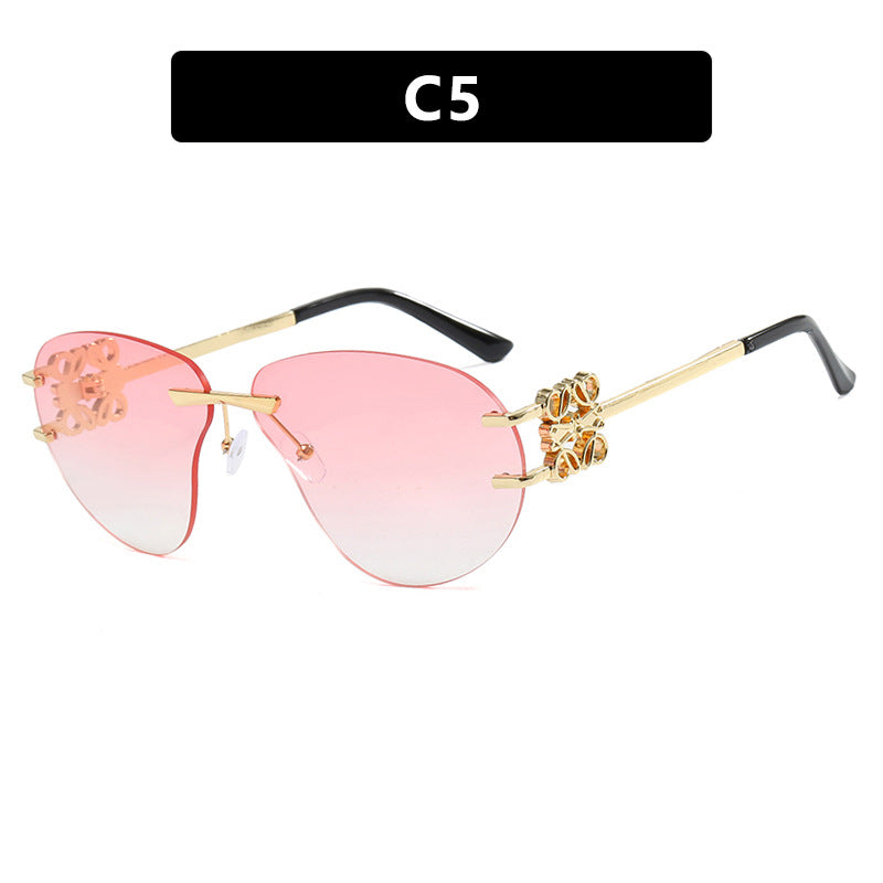 New Fashion Rimless Sunglasses