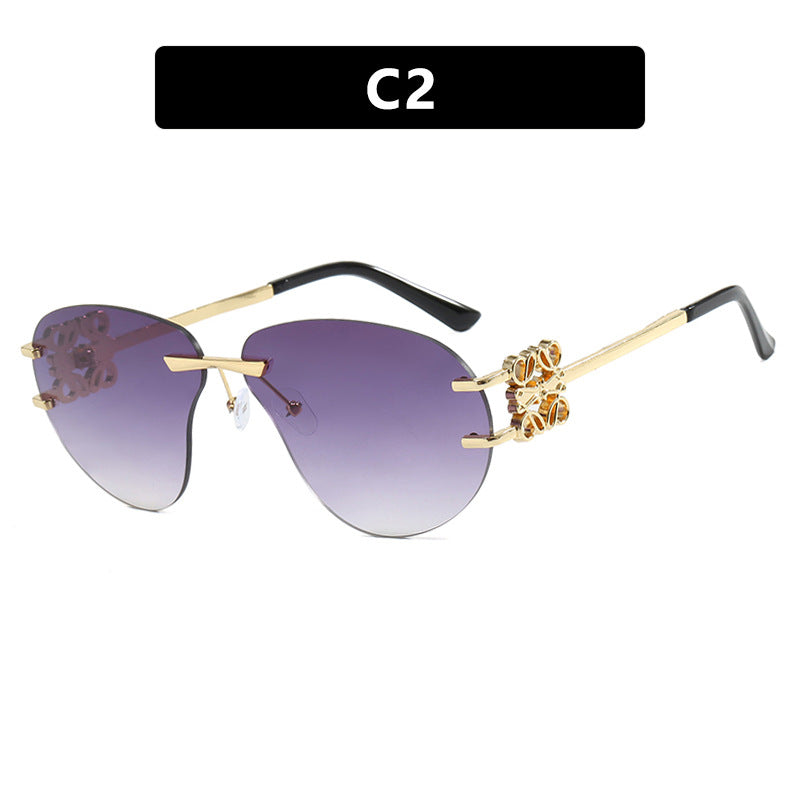 New Fashion Rimless Sunglasses