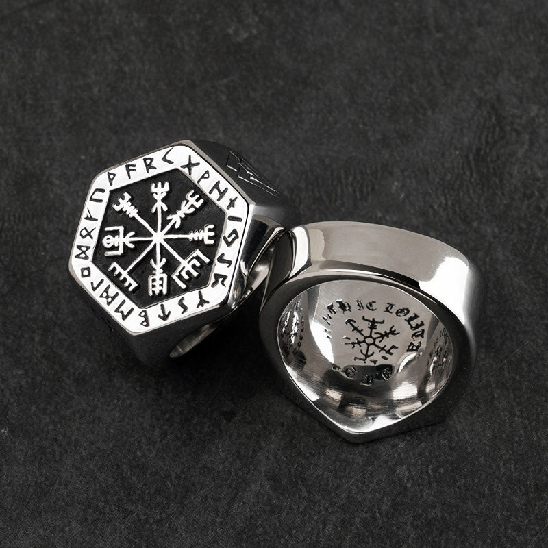 Sterling Steel Viking Handmade Ring Unisex