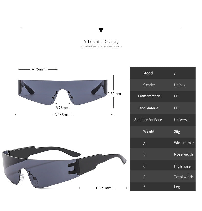 Futuristic Unisex Lightweight Sunglasses