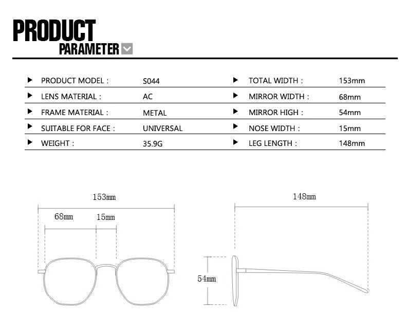 New Fashion Rimless Sunglasses