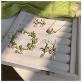 Beautiful Lily Of The Valley Earrings Necklace