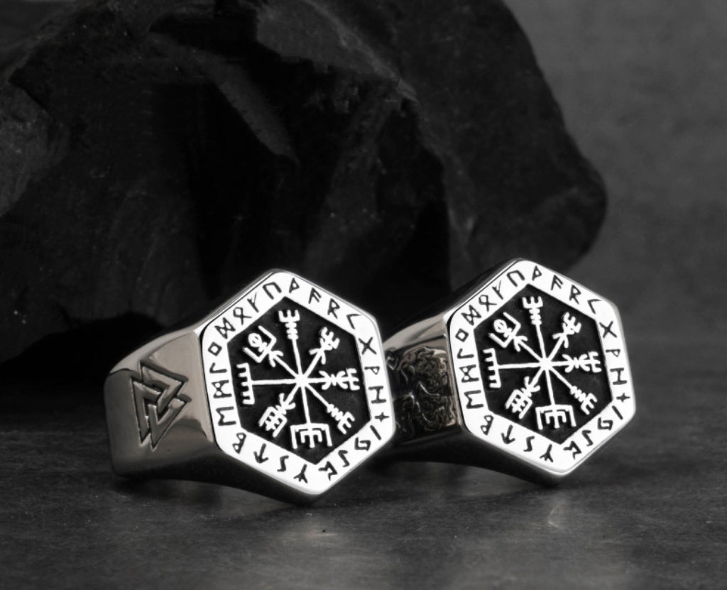 Sterling Steel Viking Handmade Ring Unisex