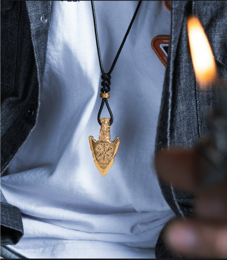 Cool Viking Handmade Sterling Steel Necklace Unisex