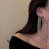 Star Glitter Ear Cuff Drop Earrings