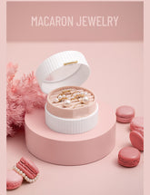 Macaron See-through Mini Jewellery box/ Travel Jewellery Case