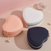 Heart Shape Portable Jewellery Box / Travel Jewellery Case
