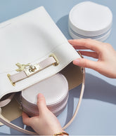 Round Shape Mini Jewellery Box/ Round Shape Travel Jewellery Case