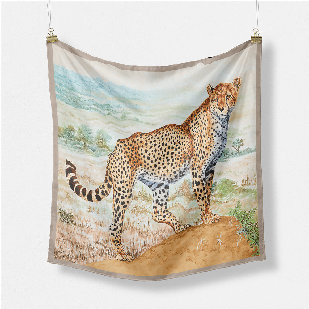 Lion prints silky Scarf / Trending Print Scarves