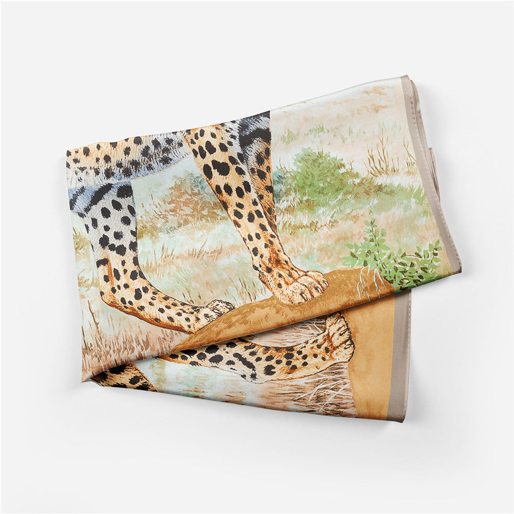 Lion prints silky Scarf / Trending Print Scarves