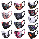 Fashion Face Mask / Party Fun Mask/ 3D Printed Funny Horror Mask-- Unisex No Filter