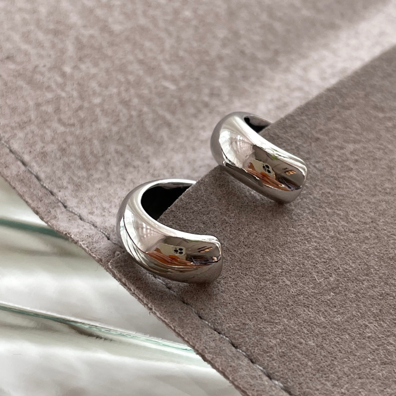 24k Gold Plated Classic Women's Small Hoops Earrings