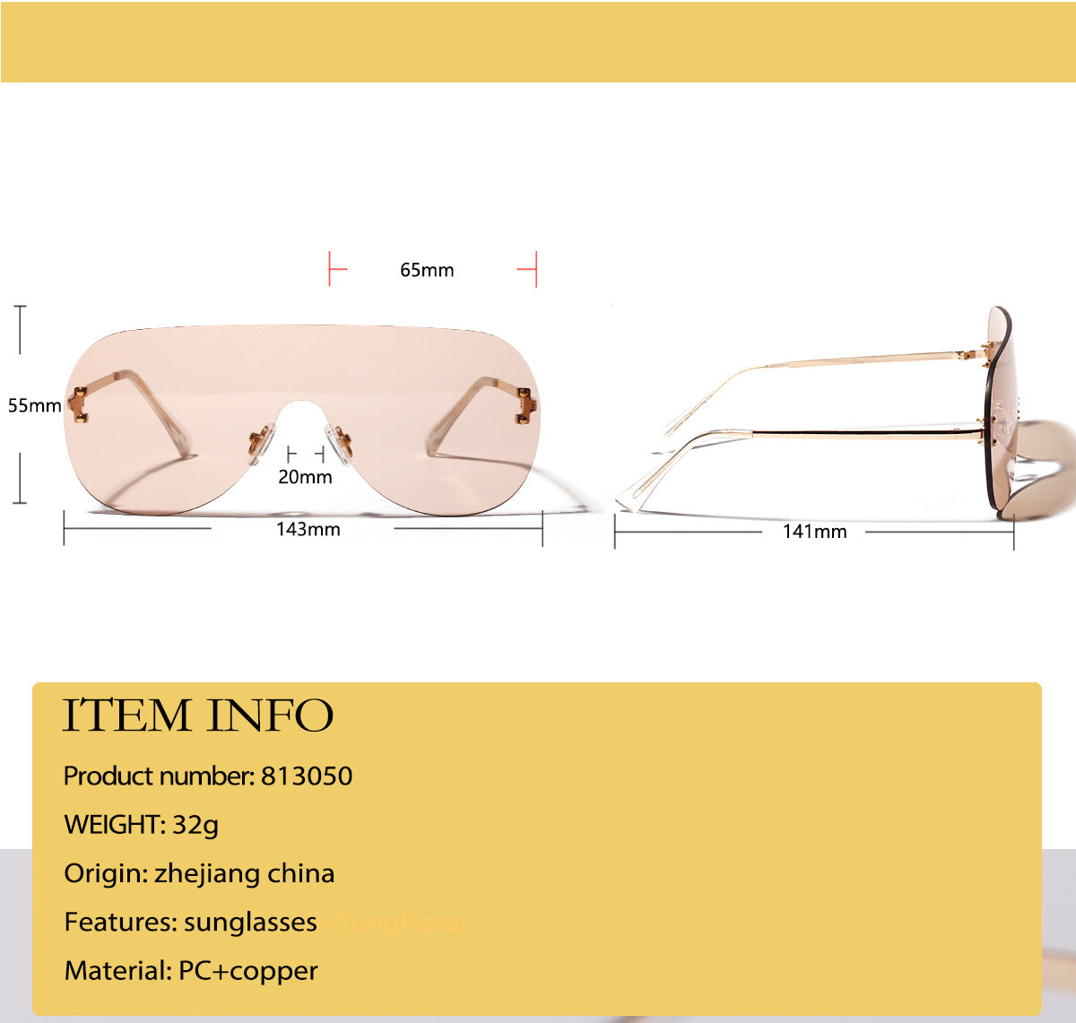 New Frameless Sunglasses