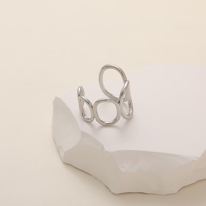18k Gold-Plated Circle Ring