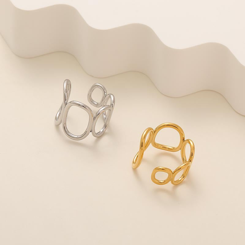 18k Gold-Plated Circle Ring