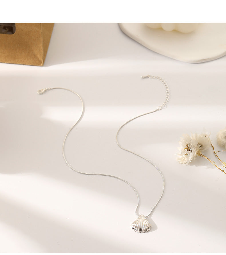Shell Necklace/Earrings 18k Gold Plated