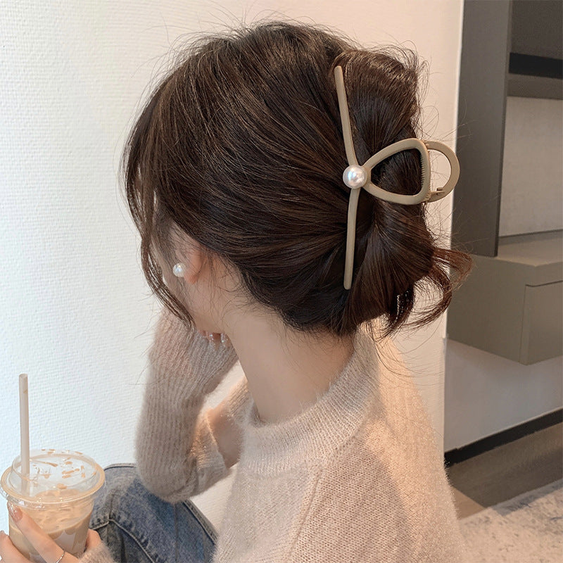 Large Elegant Metal Matte Hair Claw