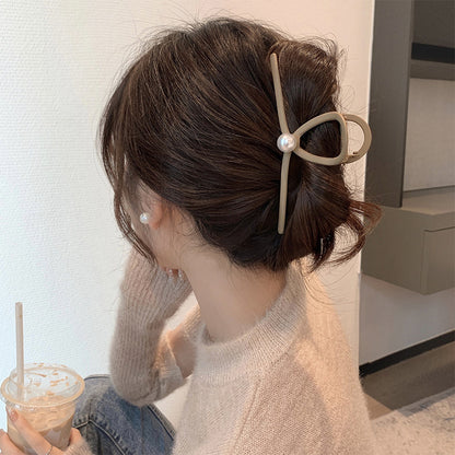 Large Elegant Metal Matte Hair Claw