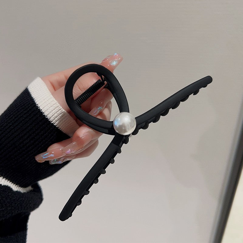 Large Elegant Metal Matte Hair Claw