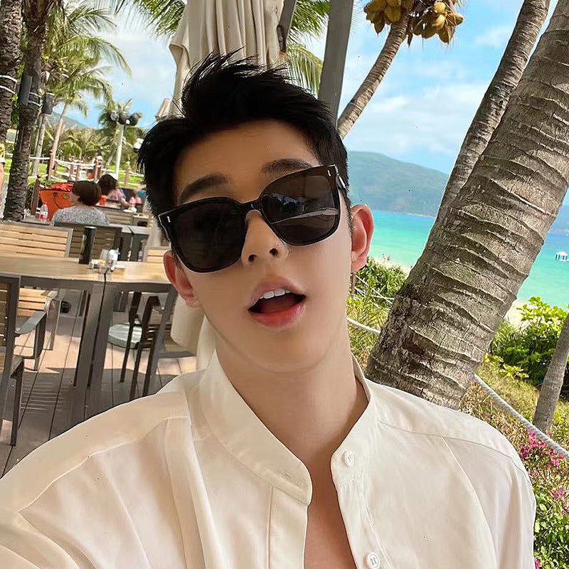 Cool Black Unisex Simple Sunglasses