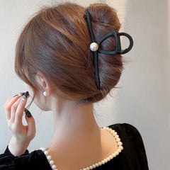 Large Elegant Metal Matte Hair Claw