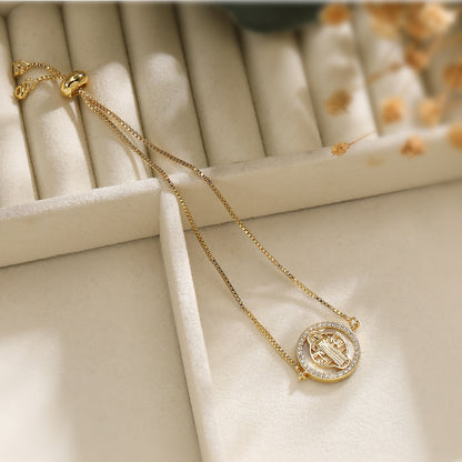Jesus Bracelet 18K Gold Plated Free Size