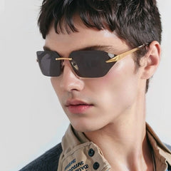 Signature Curve Frameless Unisex Sunglasses