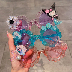 Cute Kid's Sunglasses Elsa Kuromi Mermaid