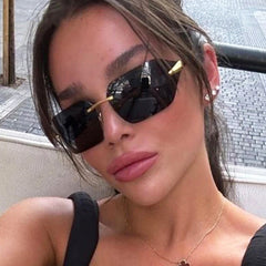 Signature Curve Frameless Unisex Sunglasses