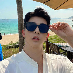 Cool Black Unisex Simple Sunglasses