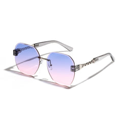 Frameless Chain Women's Sunglasses UV400
