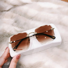 Fashion Rimless Square Unisex Sunglasses
