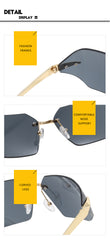 Signature Curve Frameless Unisex Sunglasses