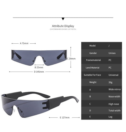 Futuristic Unisex Lightweight Sunglasses