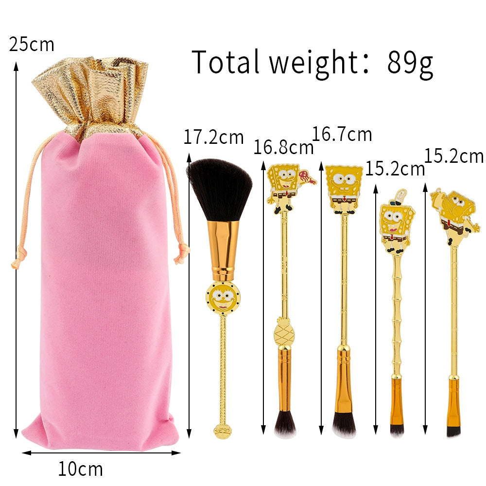 SpongeBob Makeup Brushes Set 5PC