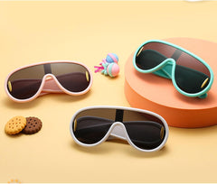 Kid's Fashion Futuristic Oversized Sunglasses UV400