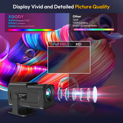 Mini 4K Portable Projector | Home & Bedroom Theater