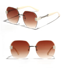 Frameless Chain Women's Sunglasses UV400
