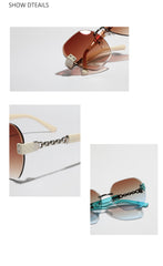 Frameless Chain Women's Sunglasses UV400