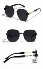 Frameless Chain Women's Sunglasses UV400