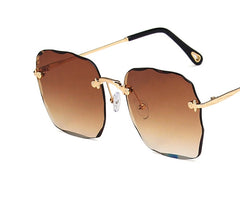Fashion Rimless Square Unisex Sunglasses