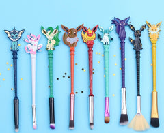 Pokemon Eevee Evolution Cosmetic Makeup Brushes Set 9PC