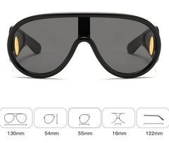 Kid's Fashion Futuristic Oversized Sunglasses UV400