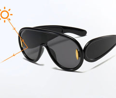 Kid's Fashion Futuristic Oversized Sunglasses UV400