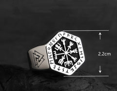 Sterling Steel Viking Handmade Ring Unisex