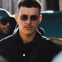 New Retro Oval Metal Frameless Unisex Sunglasses