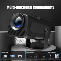 Mini 4K Portable Projector | Home & Bedroom Theater