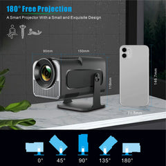 Mini 4K Portable Projector | Home & Bedroom Theater